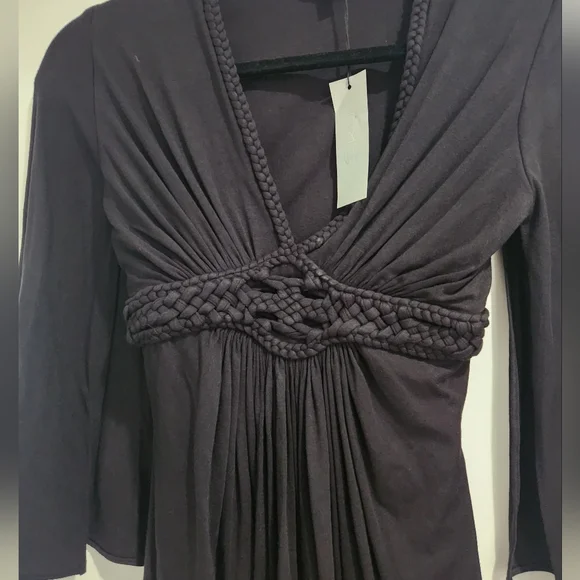 Sky Brand Black Braided Women's Top - Picture 1 of 7